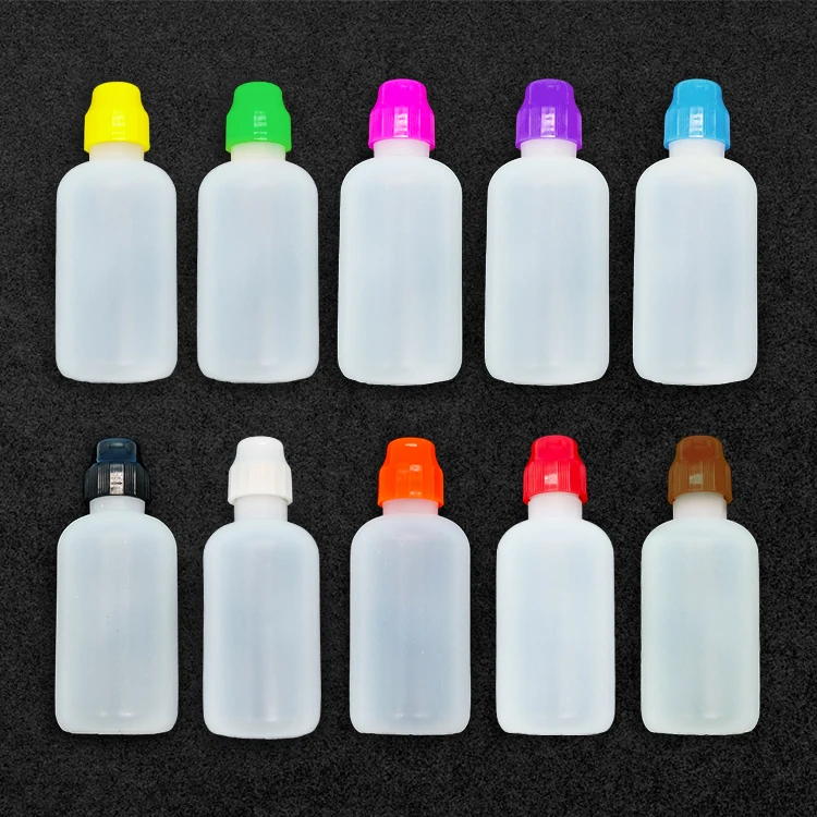 OEM customizable 55ml Soft Plastic Empty Bingo Dauber Bottles 15mm Sponge Nib Paint Container Bottle