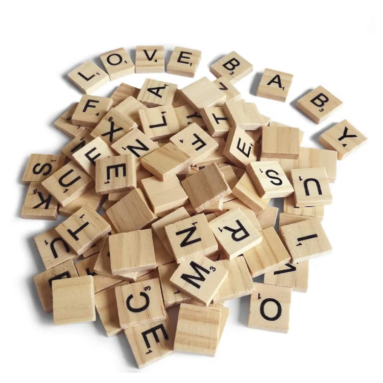 
Stylish creative sturdy nice workmanship word crosses wood letter cube 