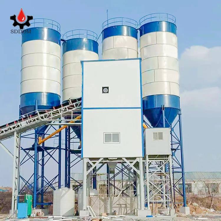 fixed mixing plant Advanced electrical ready mixed mini 50m3/h concrete batching plant mobile stabilized soil mixing plant