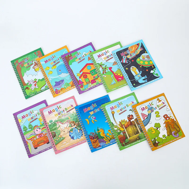 Wholesale Factory Price Custom  Magic Doodle Book Reusable Water Drawing Book kids painting toys For Children