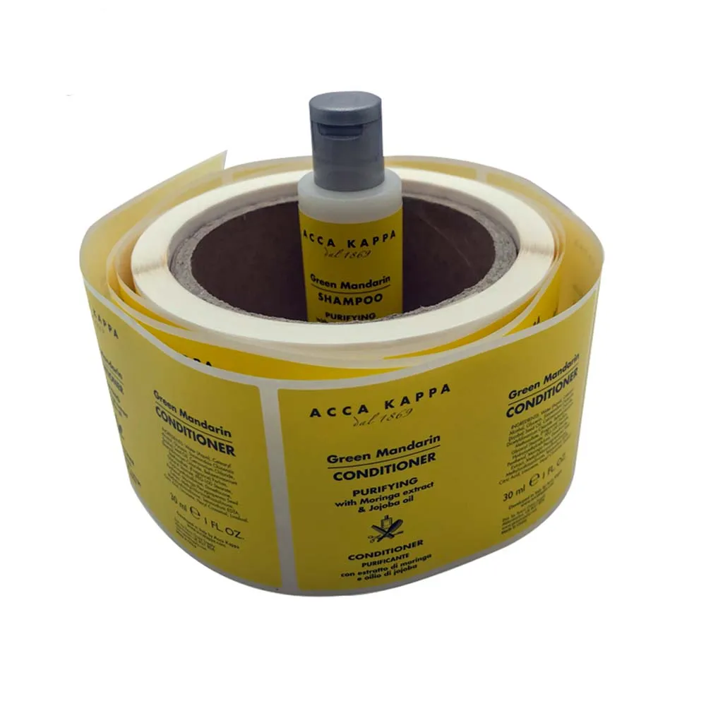 Custom Waterproof Cosmetic Label Self Adhesive Hair Care Private Label Printing Perfume Bottle Label