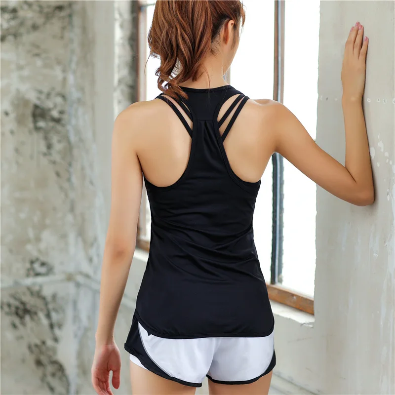 
Women Yoga Tops Comfy Long Tank Top Gym Vest 