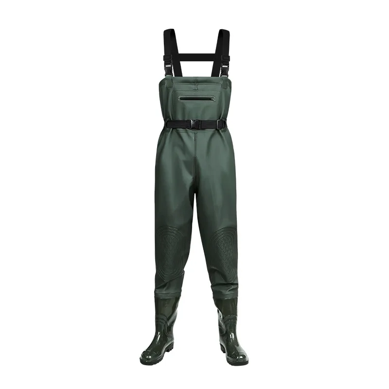 Mens Breathable Chest Waist Pvc Duck Hunting Chest Waders Lightweight Fly Fishing Wader