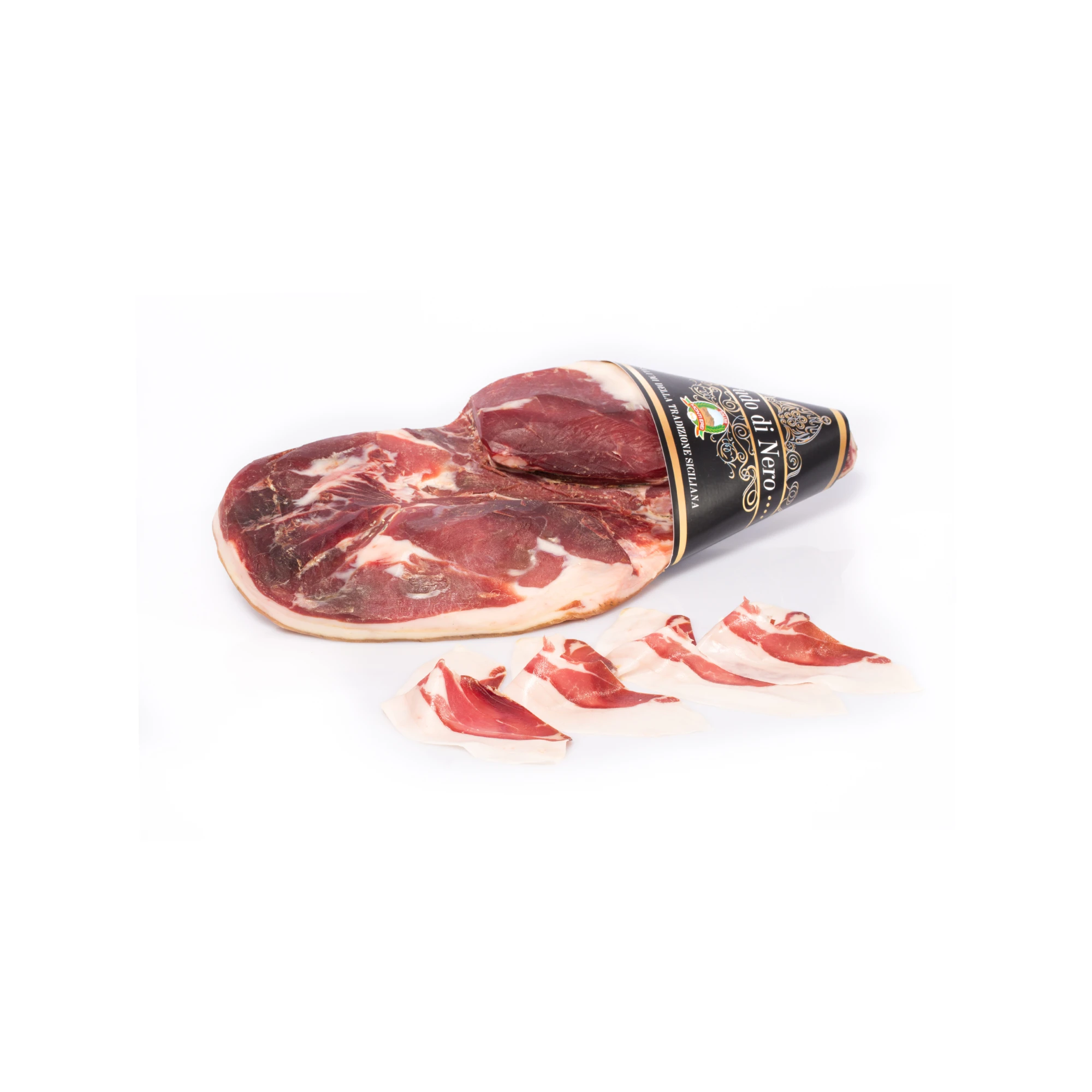 
Top quality italian from sicilian black pig boneless cured ham 