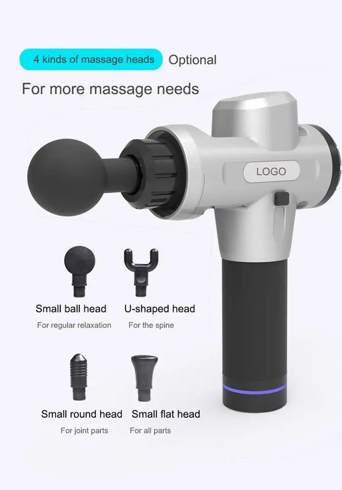 
yige fast delivery handle 6 heads massage gun 2019 new design 
