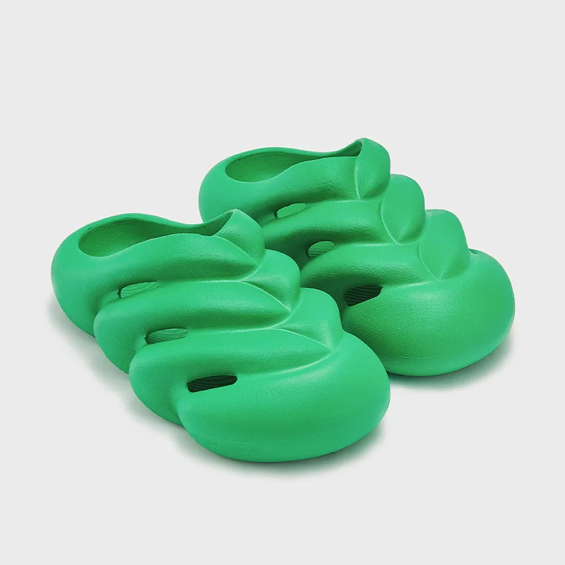 Anti-Slip Indoor Outdoor Plush Bubble Slides Slippers House Casual  EVA Slippers Shoes For Women And Men