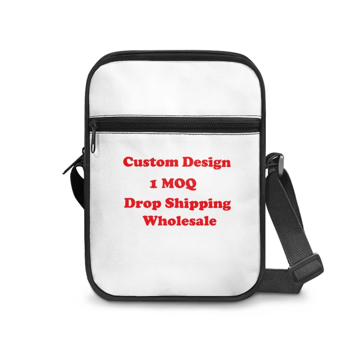 Custom high quality messenger bag crossbody bag printed on demand fashionable simple low price casual crossbody bag
