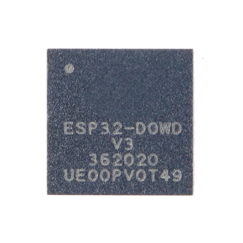 Original ESP32-D0WD-V3 QFN-48 Wi-Fi&Bluetooths dual-core 32-bit MCU wireless transceiver chip effectively resists fault attacks