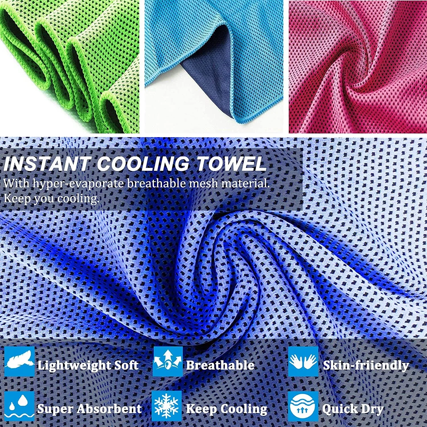 Hot Selling Custom Sport Towel Golf Cooling Towels For Neck And Face Quick Dry Towel For Yoga Golf Gym Work Out Sports