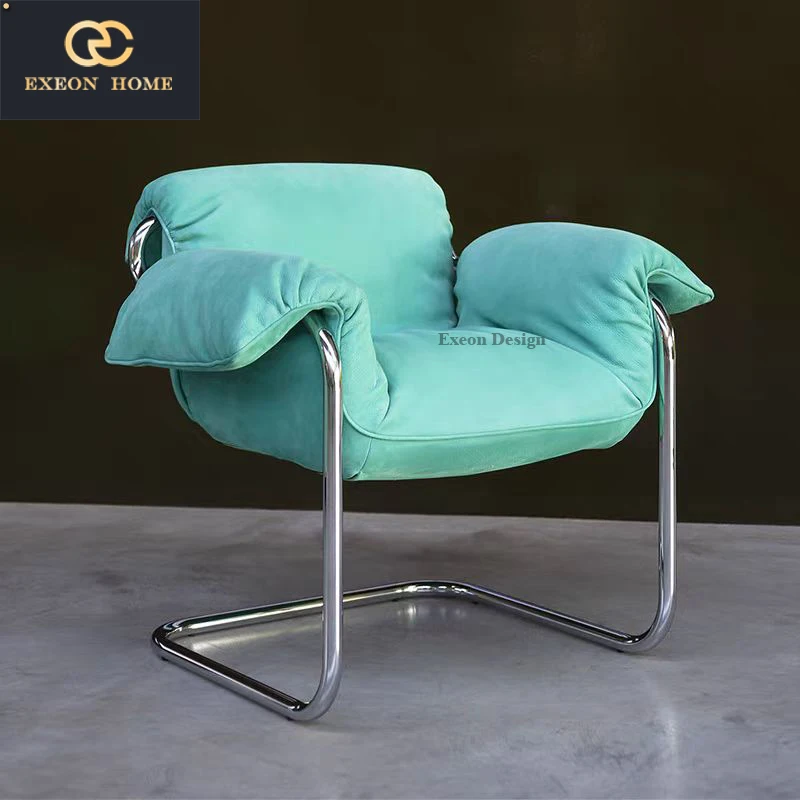 Baxter Italian Light Luxury Home Design Leather lounge Lounge Chair Villa Designer lounge Chair