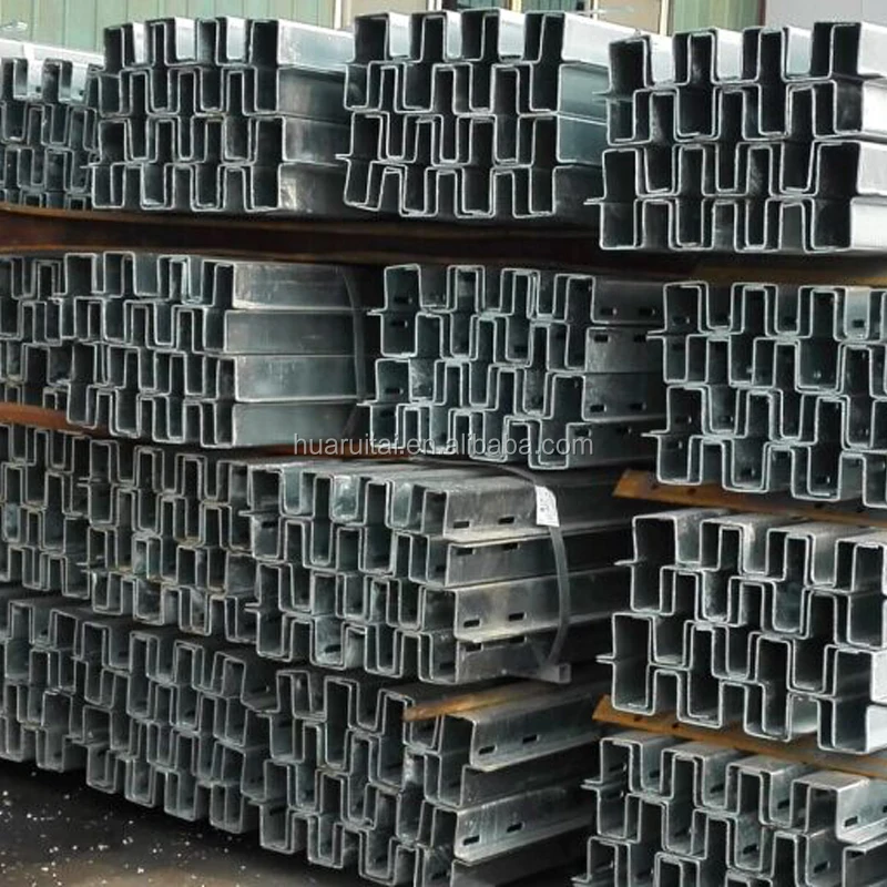 galvanized u beam steel U channel structural steel c channel / C profile price Purlin