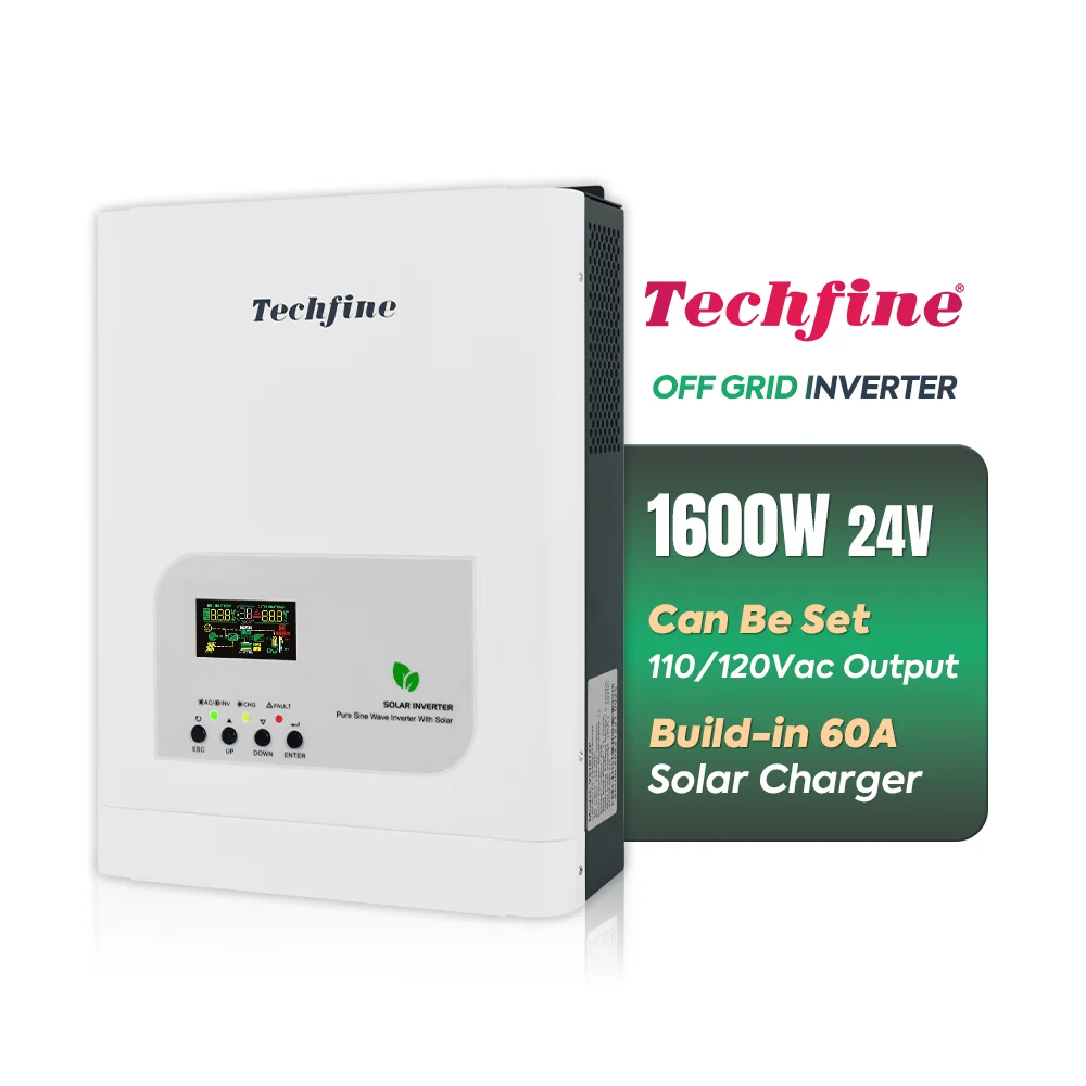2KVA 1600 w MPPT solar charge controller inverter smart pure sine wave solar power inverter