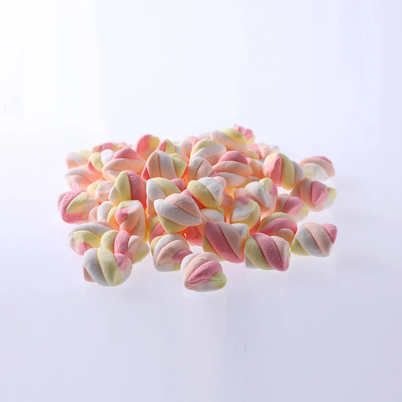 Разноцветные ватные конфеты с различным вкусом Халяльные твист мини-зефиры
