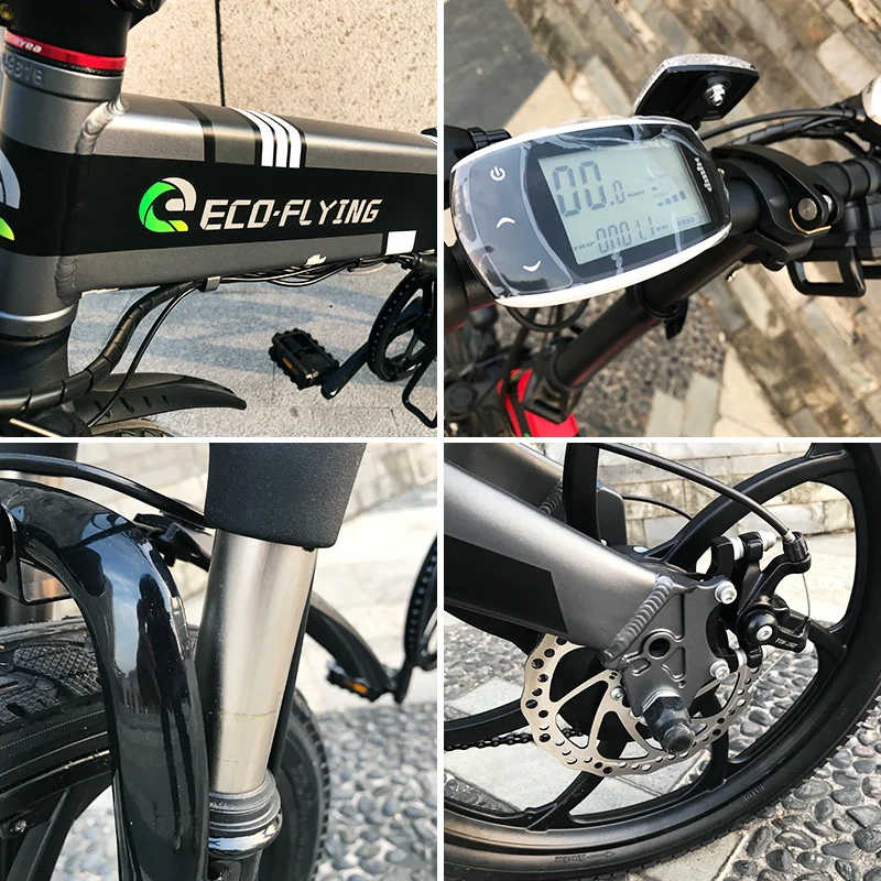  F501 Европейский склад 250 Вт 9.6A Электрический велосипед складной Быстрый ebike