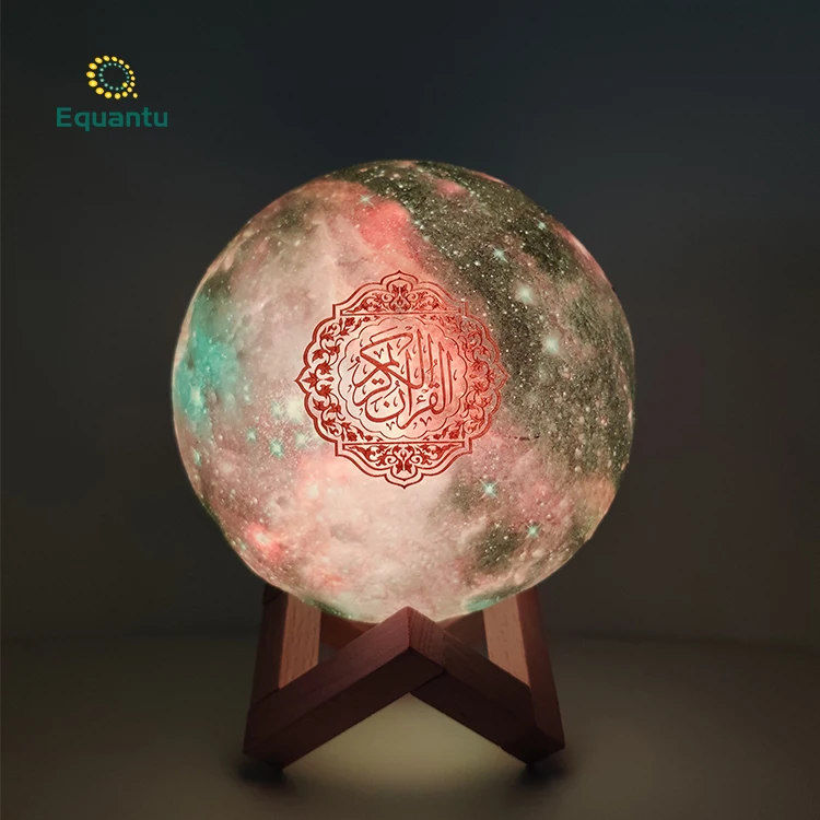 EQUANTU QB512 звезда 3D печать светодиодные лампы Луны Коран динамик