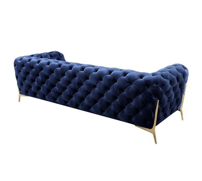  Бархатные диваны Честерфилд 3 seater бархатные