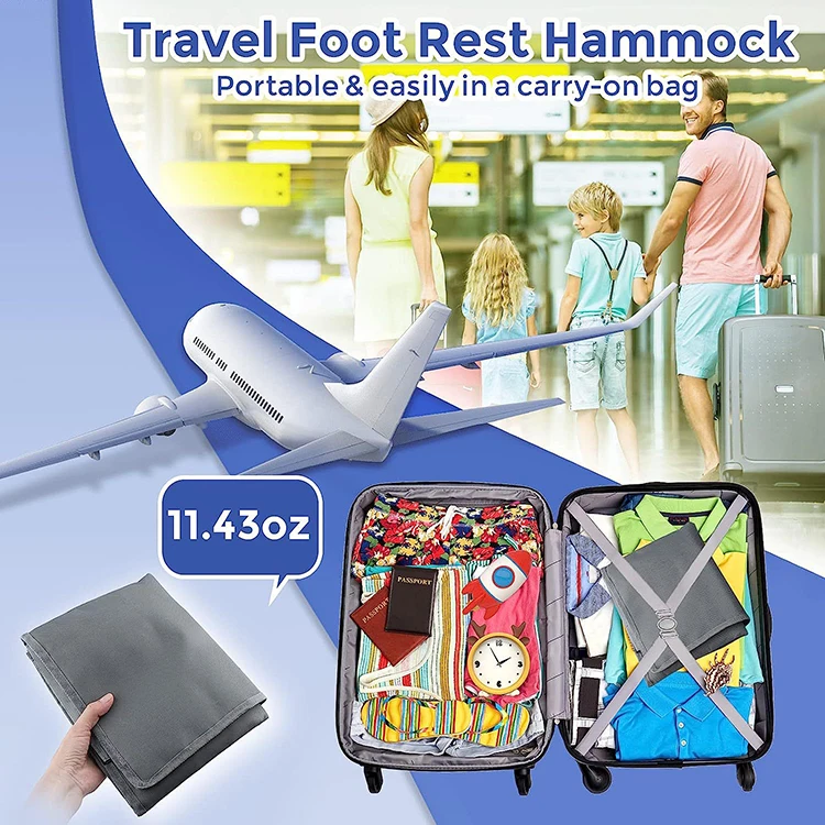 2024 Latest Design Airplane Extender Seat Travel Soft Bed Baby Airplane Travel Bed for Toddler