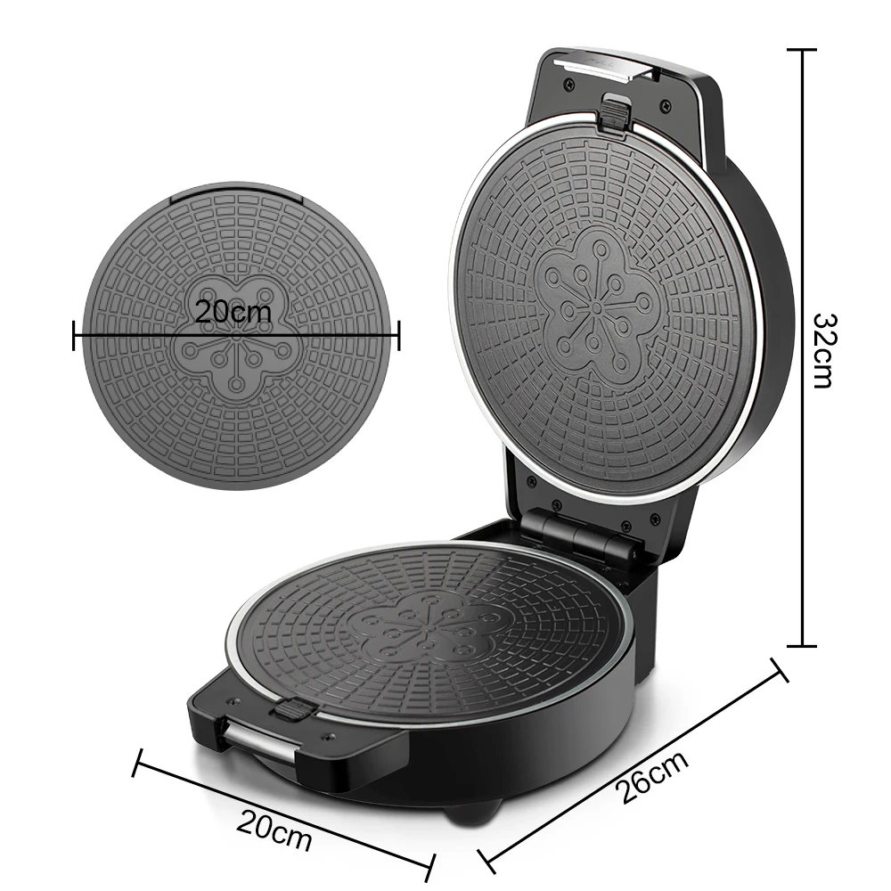 RAF 2024 New Waffle Maker Machine 850w Easy To Clean Double Sided Heating Non Stick Coating Uniform Heat 3in 1