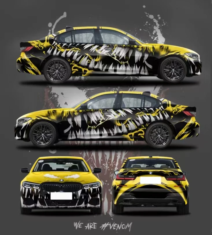 Модный узор мультяшная печатная пленка специальная автомобильная Цифровая