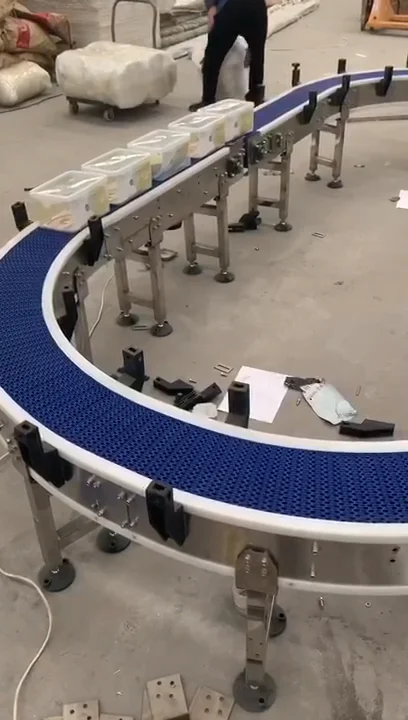DLTE  circular rotary conveyor  system rubber belt and roller conveyor system
