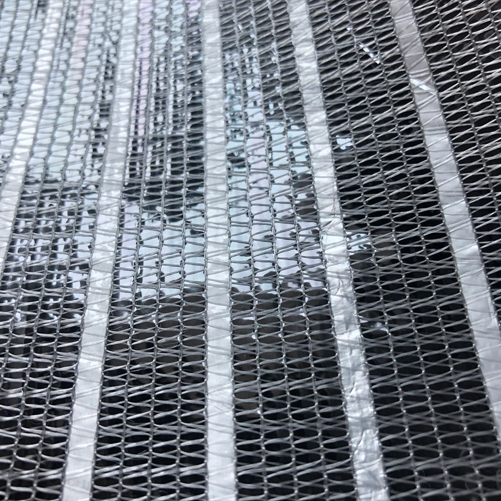 Алюминиевая затеняющая сетка HDPE для теплиц серебристая алюминиевая