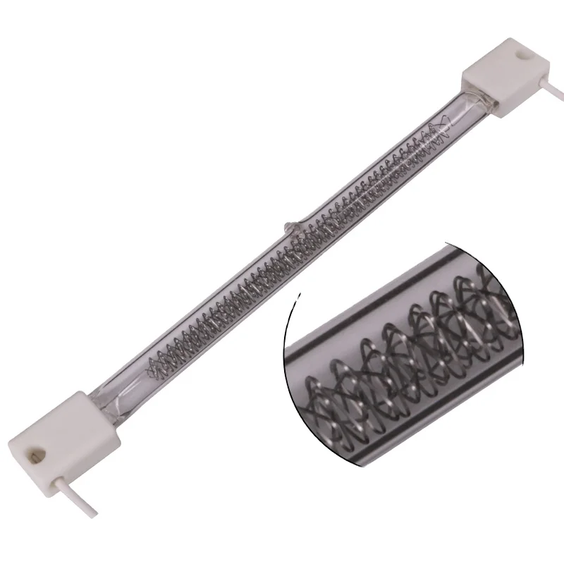 10mm 534mm 400v 2000w Clear Halogen Heat Lamps for Silk Screen Printing Machine