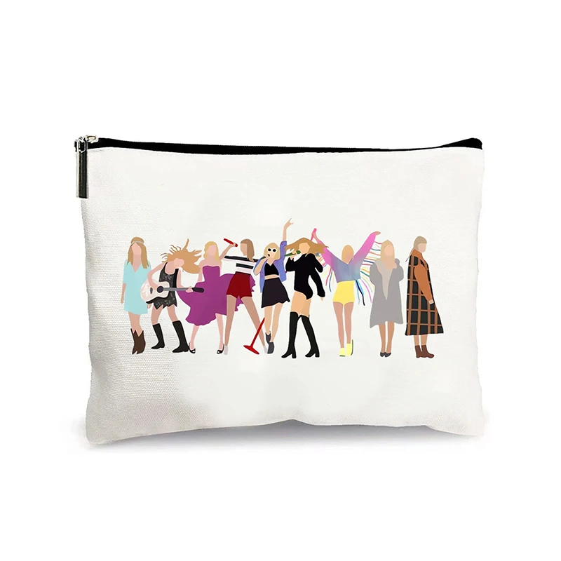 Mini Luxury Canvas Cosmetic Bags Stylish Organization for Women Carrying Beauty Essentials Makeup Storage Travel Case