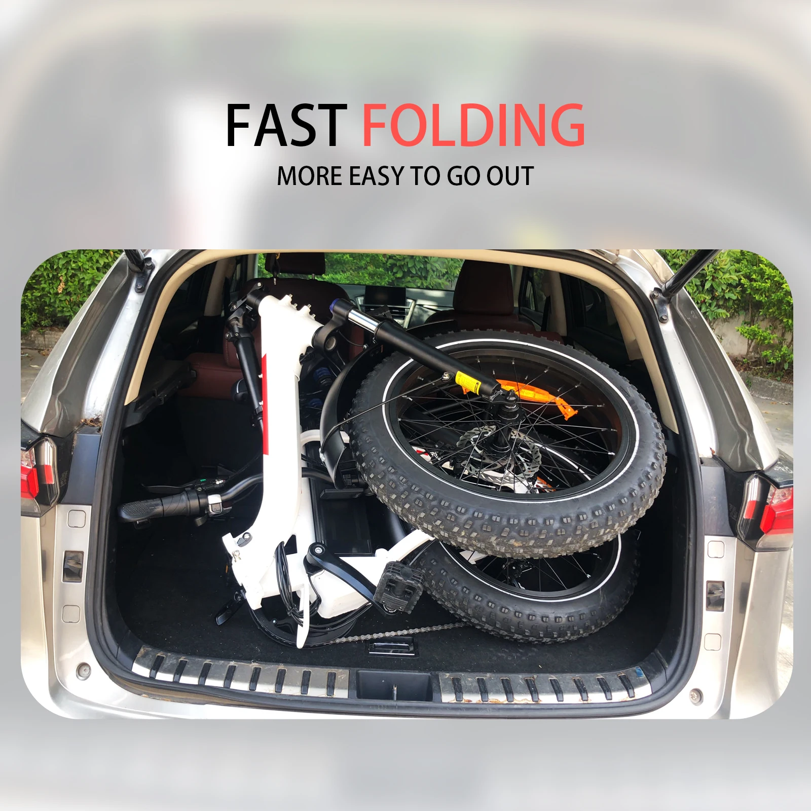 EU Drop Shipping 500W 48V 13AH 20inch Fat Tire Folding Ebike Electric Mountain Bike Bicycle