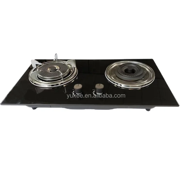 New Arrivals Infrared burner Low Consumption Double Burner Tempered Glass Gas Stove Built-in Gas Cooker