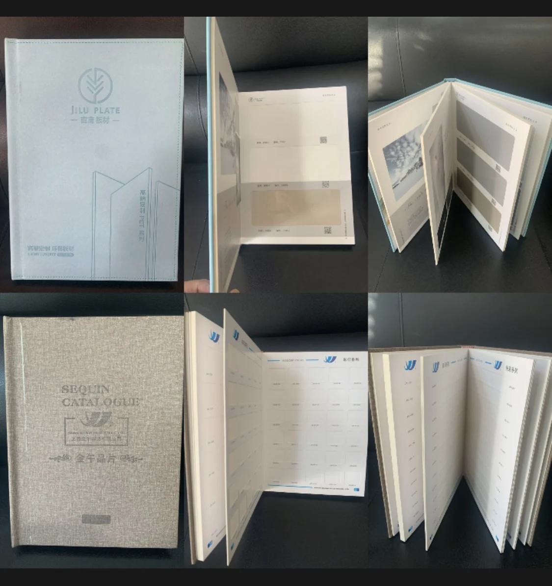 Commercial Sample Catalog Folder Paper Ceramic Custom Sample Brochure Binder EVA Cardboard Book Sample Kit