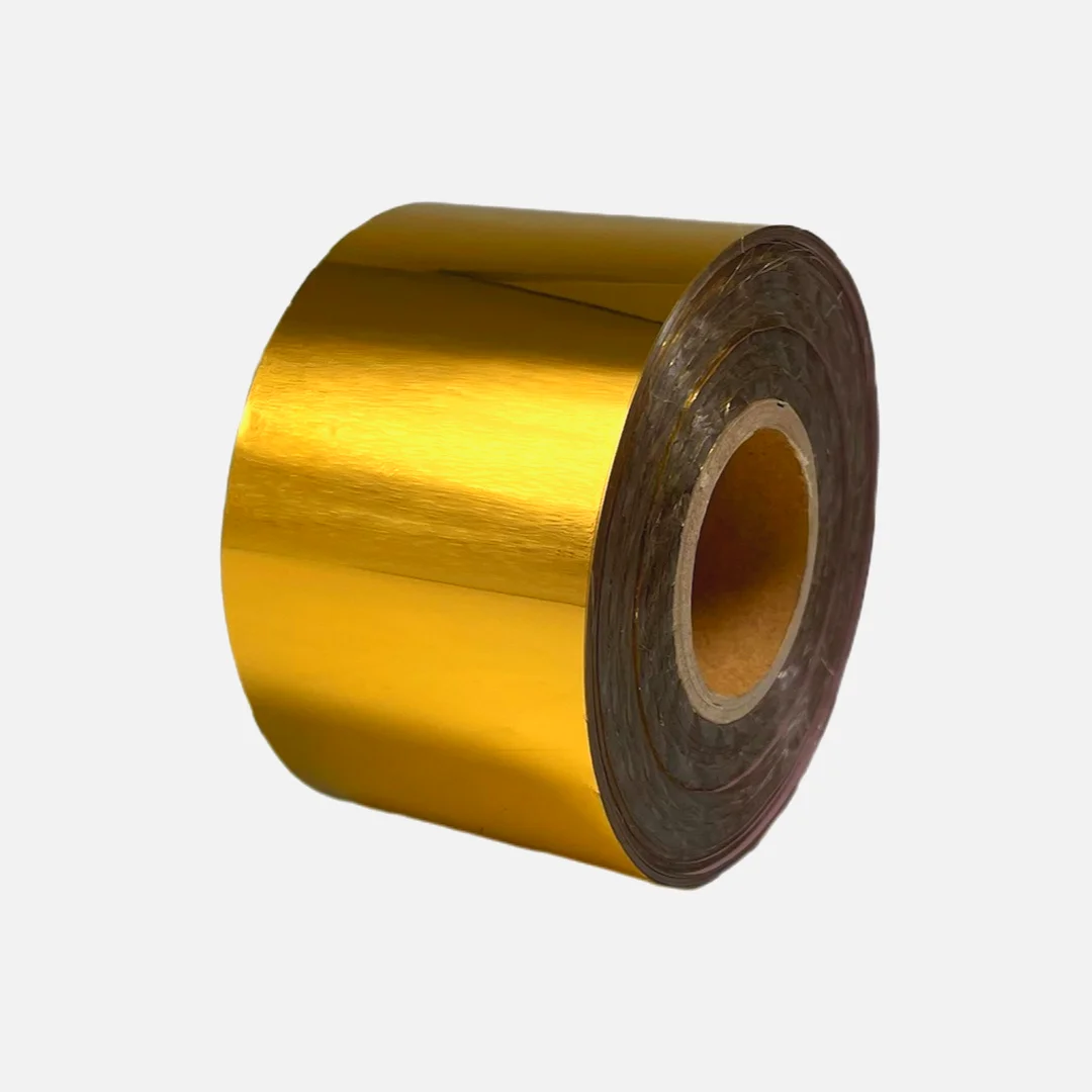 Top Quality Gold Foil Paper 120m*4cm Heat Transfer Film for Leather Hot foil Stamping