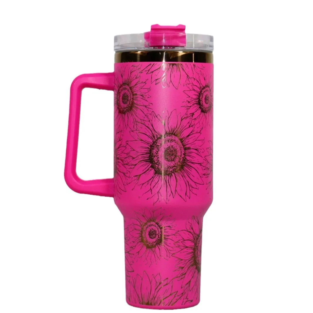 40oz Colorful ion plating travel cup water steel mug botella de agua acero inoxidable stainless cup