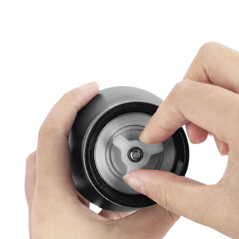 Portable Adjustable Manual Coffee Bean Mill With Ceramic Burs Stainless Steel Coffee Grinder