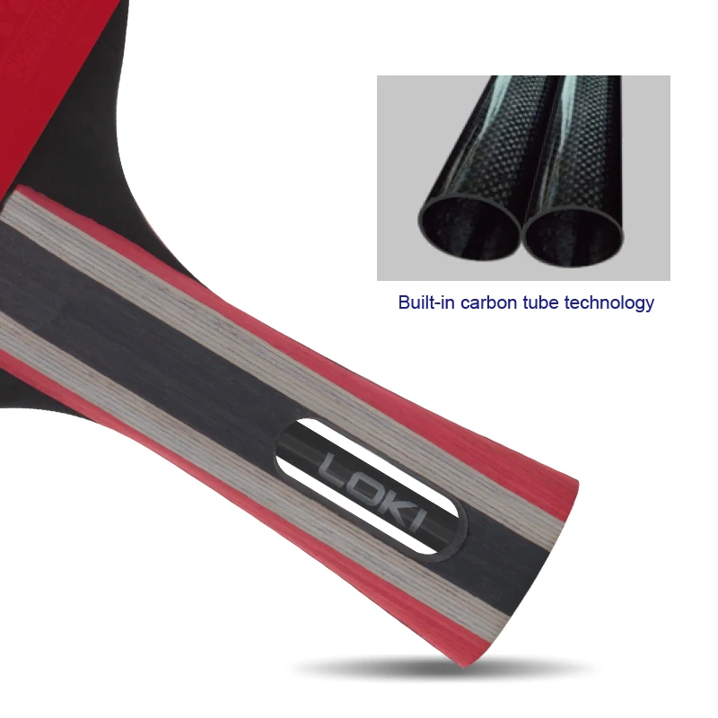 LOKI R3 Table Tennis Rackets Custom Pimples In Handle Professional Ping pong Racket