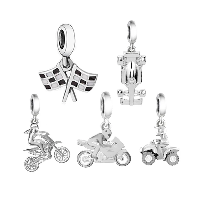 Fit OriginalPan Charms Bracelet Bead 925 Sterling Silver Dirt Bike Motorcycle For Women Jewelry Making Trade Assurance S925