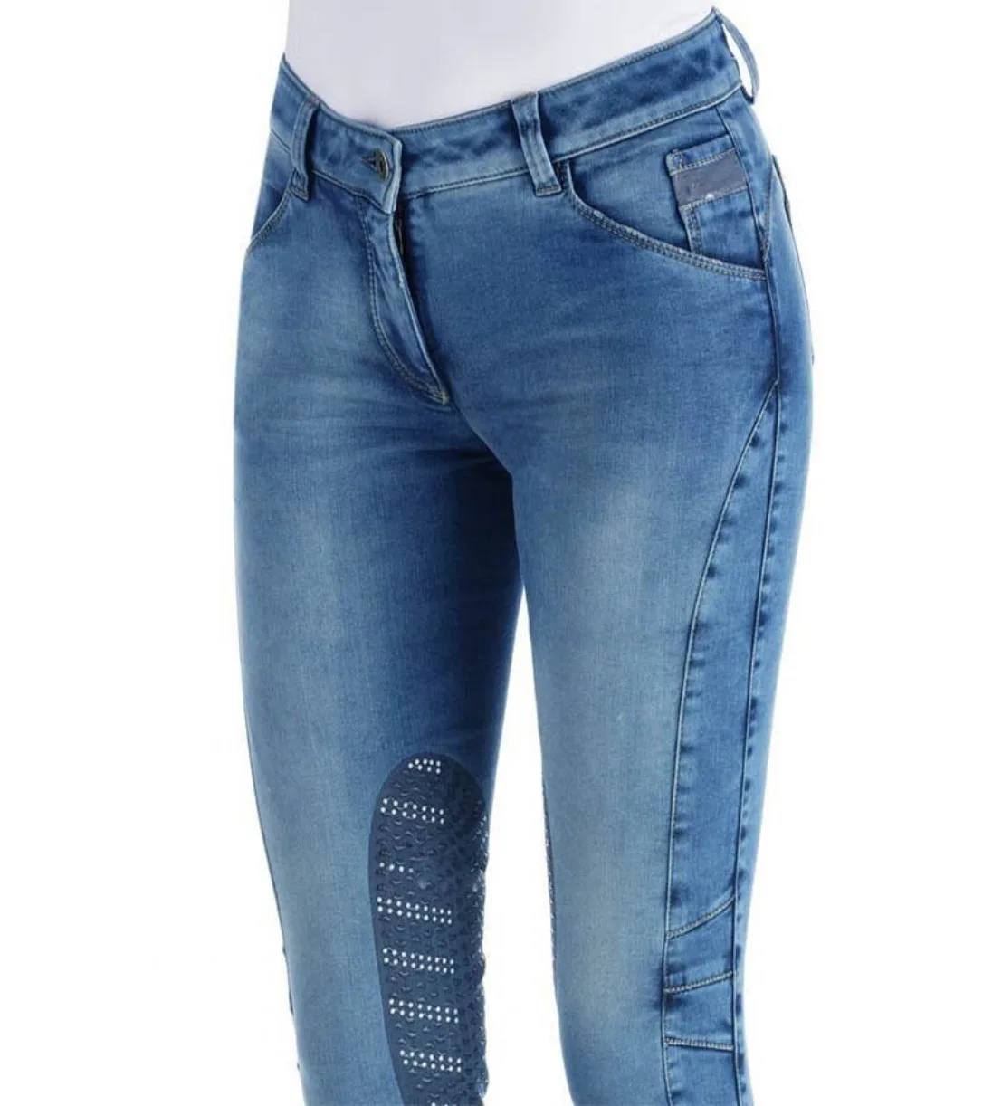 OEM new autumn European and American crossover hipster embroidered high waist slim jeans, tight lady breeches