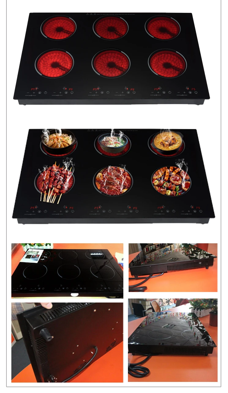 Champion home appliances built-in design mini 2 burner induction hob/induction cooker