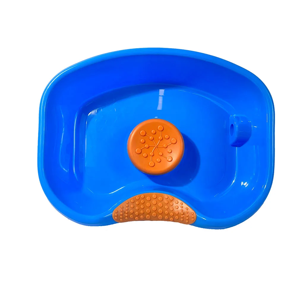 Portable Bedside Shampoo Basin with Neck Support Retractable Hose Head Cushion-for Bedridden Individuals