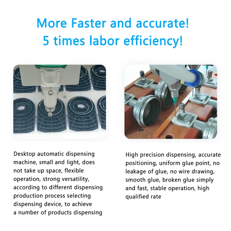 Automatic Dispenser Machine Double Platform Automatic Glue Dispensing Machine With R Rotary Axis automat glue dispenser