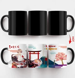 Custom Magic Color Changing Cups Heat Transfer Printing Temperature Changing Cups Travel Sublimation Coffee Porcelain Mug