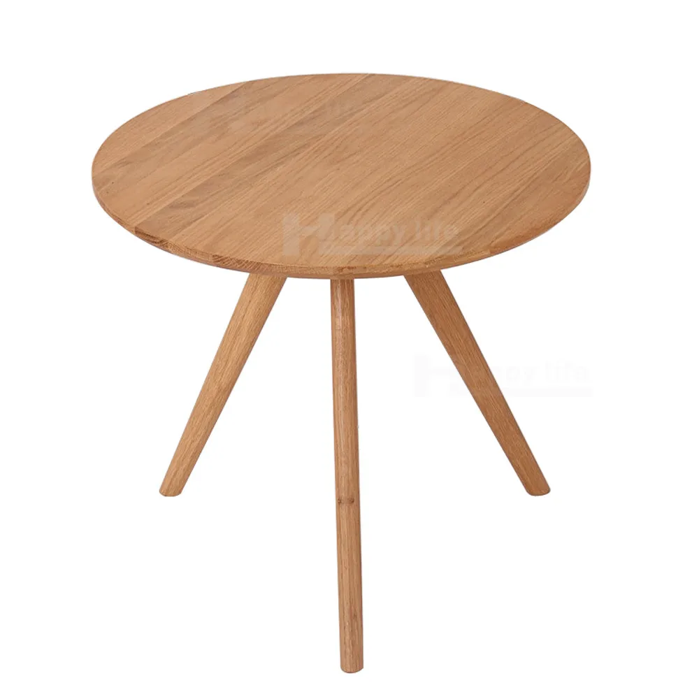 Latest alibaba white wood round coffee table set