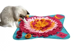 70*70cm Large Snuffle Mat Washable Pet Feeding Nosework Treats Mat Foldable Dog Sniffing Met