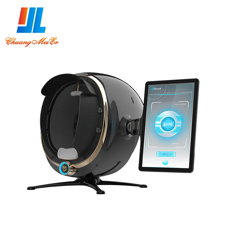 2020 portable smart 3d digital mirror skin scanner analysis facial skin analyzer