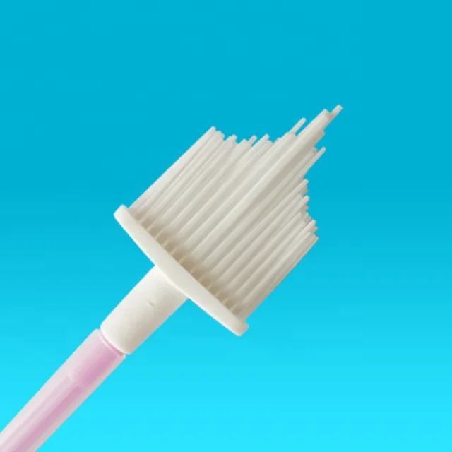 High quality disposable medical sterile vaginal brush cervical sample collection swab for women HPV testing