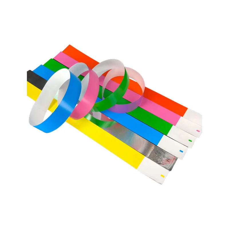 Disposable Waterproof Children Wristband Amusement Sports Activity Entrance Ticket Wristband Dupont Paper PVC Wristband