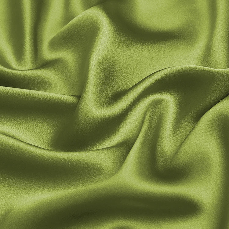 wedding dress pure silk 16mm silk satin fabric 114cm width No.46 color shine silk fabric