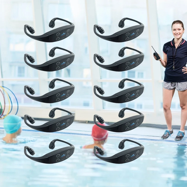 
Swimming Training Instructor 1 FM Transmitter Underwater Communication Waterproof Headset 10 H903 Bone Conduction Headphone 