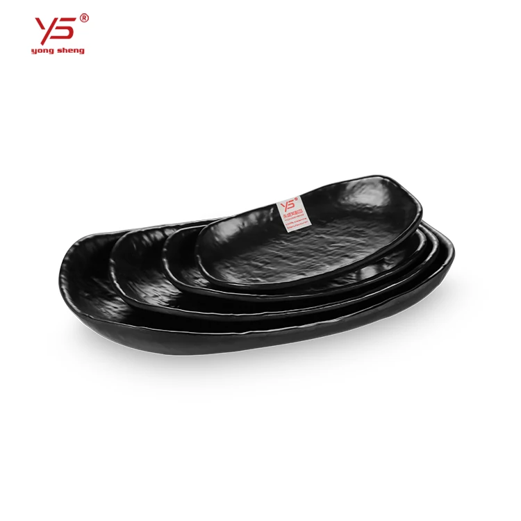 Multi color 100% melamine frosted cheap used restaurant dishes