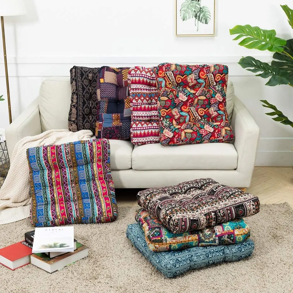 Cushion Yoga Seat Large Meditation Cushion Mandala Floor Pillow