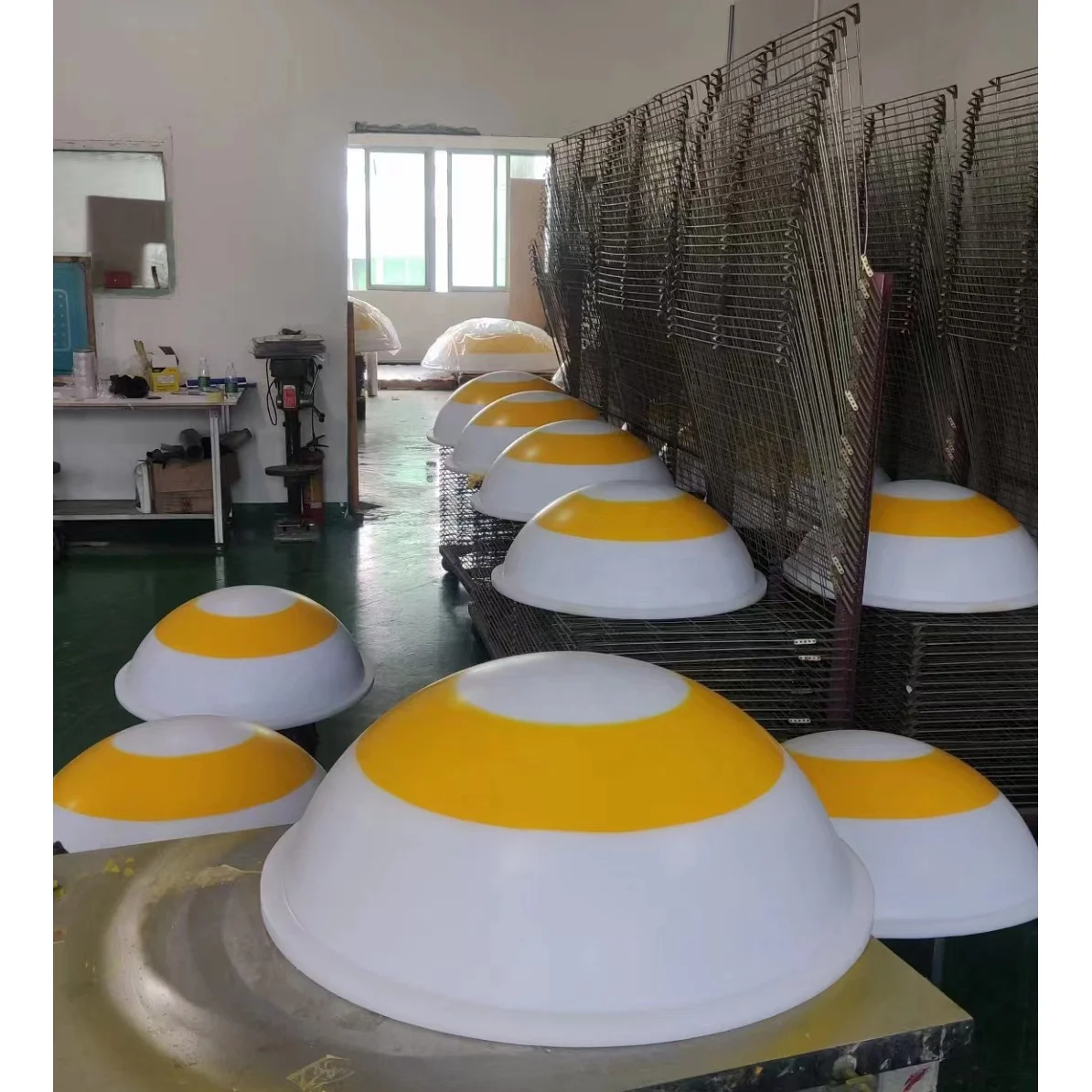 Indoor White Acrylic Decorative Hemisphere,, Acrylic Half Sphere Manufacturer